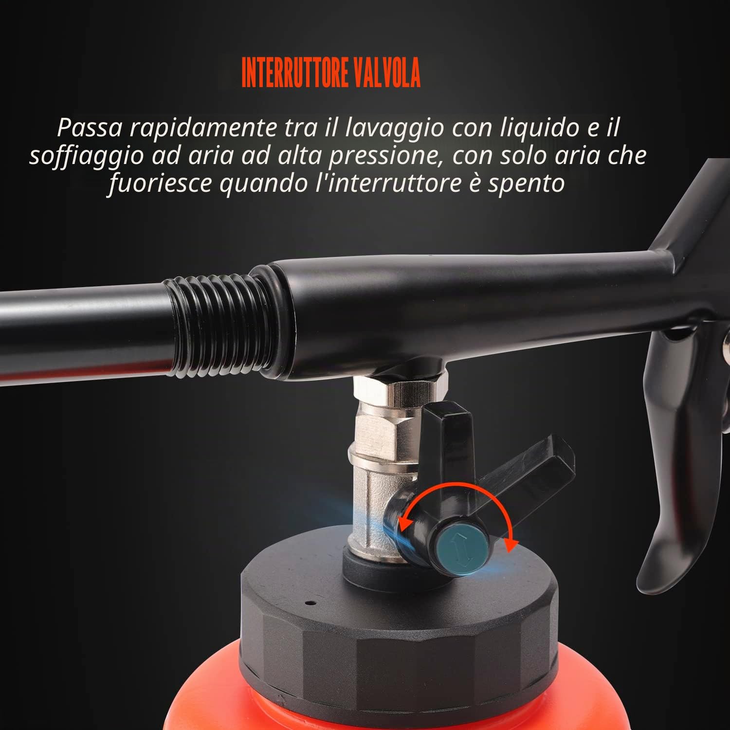 Pistola di Pulizia per Auto Kit, SPTA Pistola per la pulizia delle auto, Pistola per pulizia, Kit di lavaggio per interni auto , Pistola per lavaggio dettagli -FG008NEW