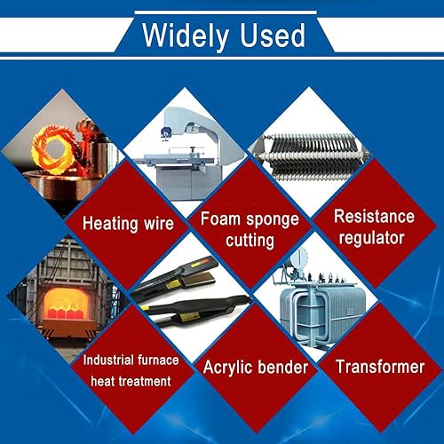 Miniatura 6 de Alambre de calibre 18 de alta temperatura, nicromo, resistente al calor, alambre de soporte general, alambre de soporte para manualidades (longitud