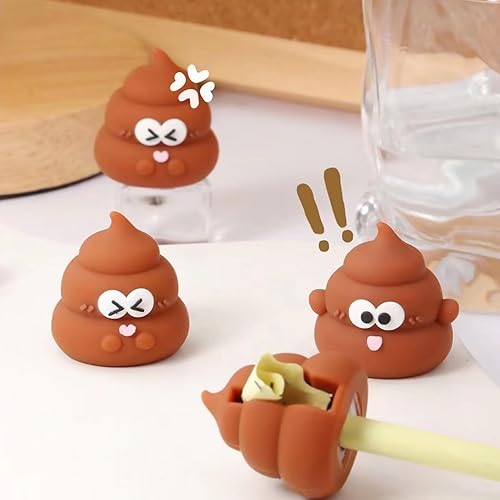 Exasinine Sacapuntas de mano con forma de caca para niños, adultos, estudiantes, clase escolar, hogar, oficina, 8 unidades disponible en Yaxa Colombia