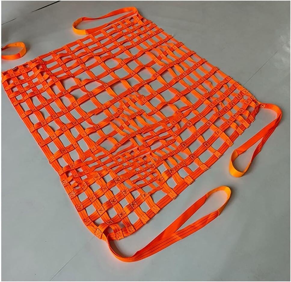 ELzEy Cargo Nets Lifting net High Tenacity Polyester Lifting Net Web Lifting Straps Strong Load bearing Durable Tear Resistance(2.5X2.5M/Mesh 15cm/Load 1t)