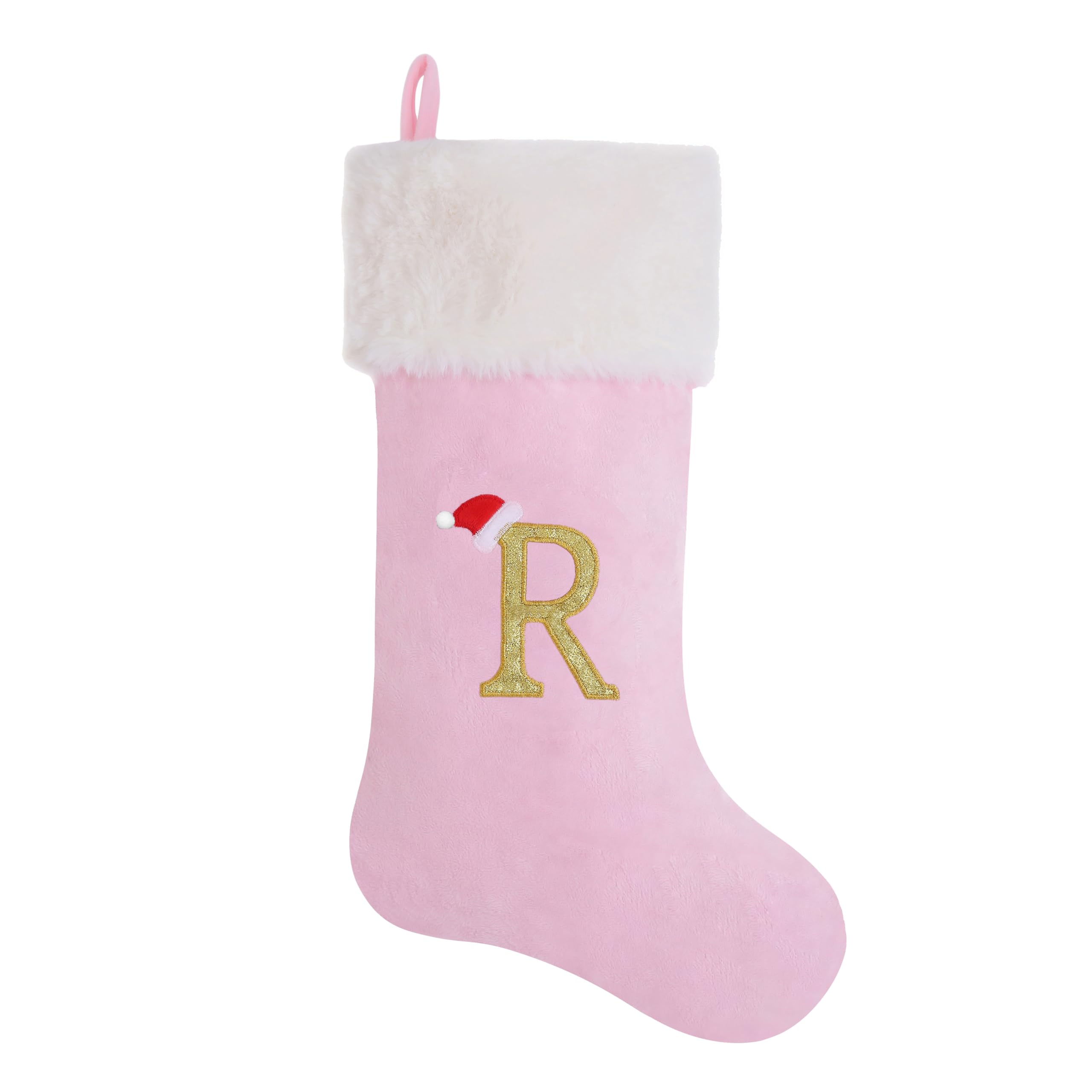 AUAWMLK 20-Inch Letter Embroidered Christmas Stocking Thick - stockings and holders | Mubboo