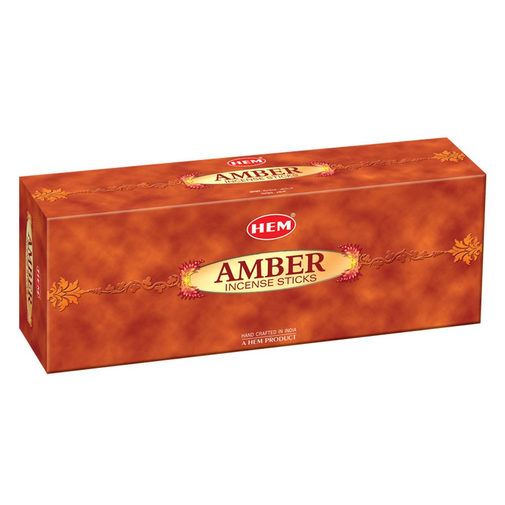Hem Amber Incense Sticks(9.3 cm X 6.0 cm X 25.5cm, Black)
