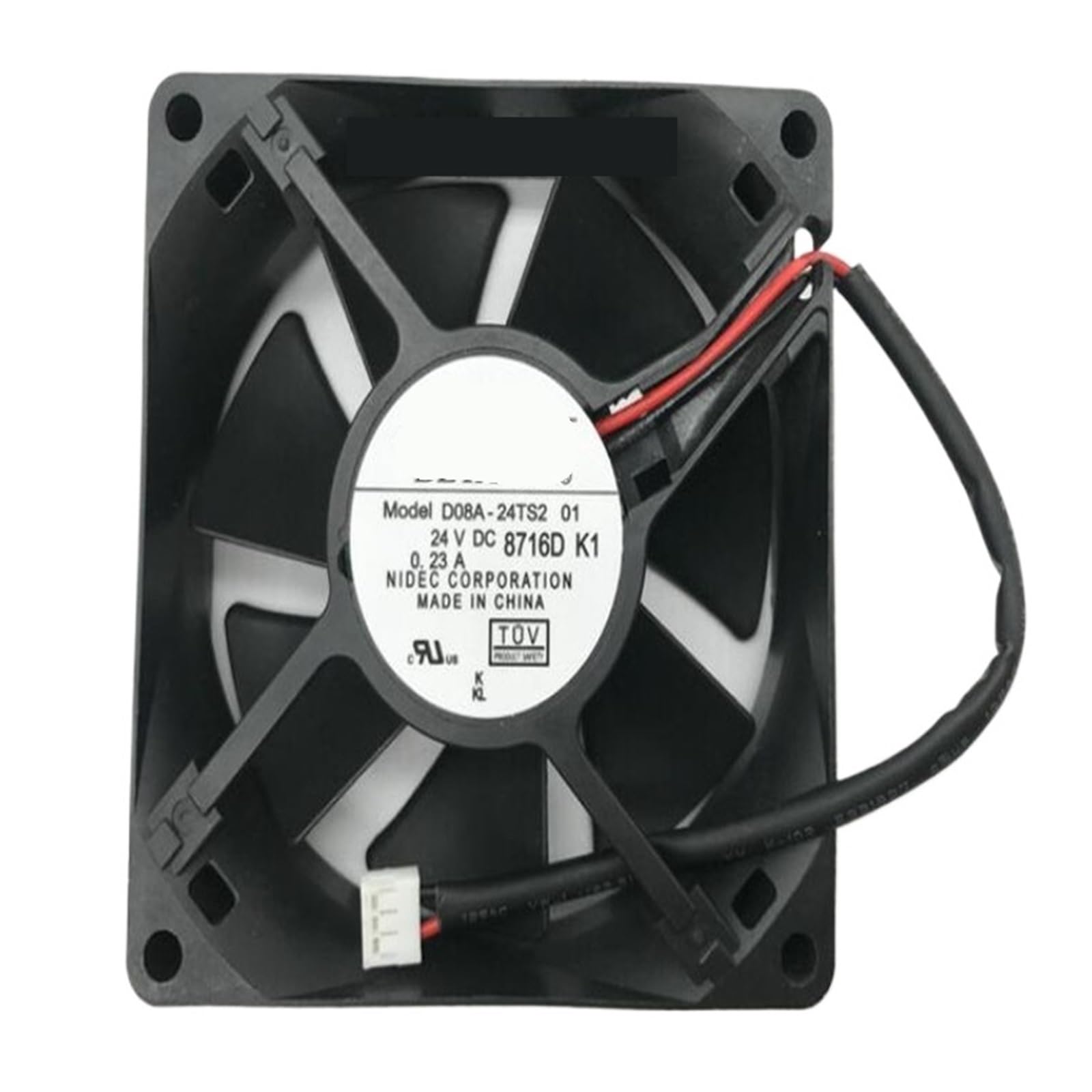 YMUGUEGH 8025 D08A-24TS2 01 24V 0.23A 8cm two-wire fan