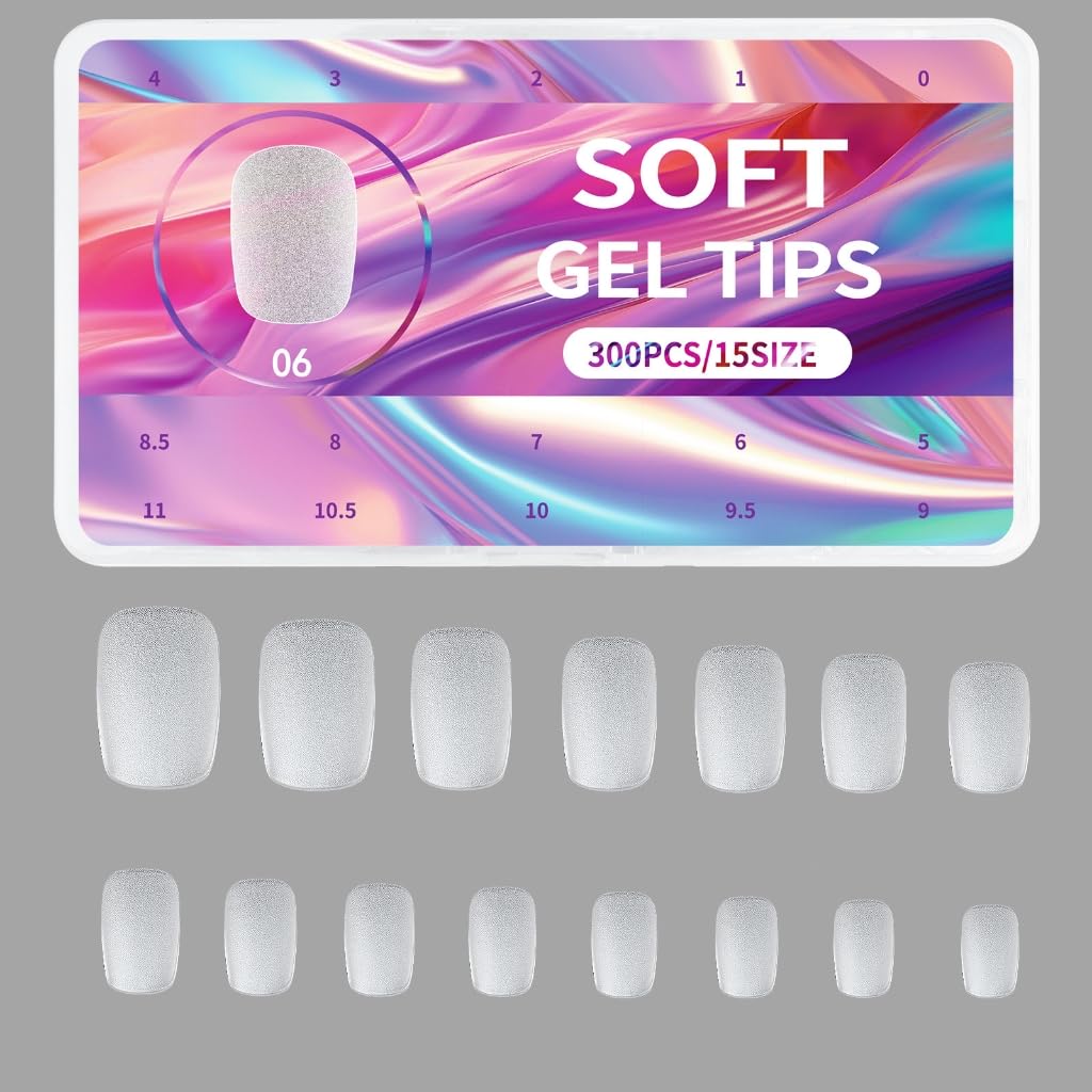 1Box Short Length Matte Tips Improve Your Appearance Easily for Women