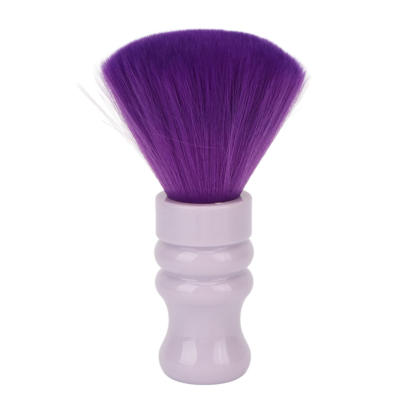 Cryfokt Neck Duster Weiche Nylonbürste Effiziente Reinigung für Friseursalon, ABS-Griff – Lila