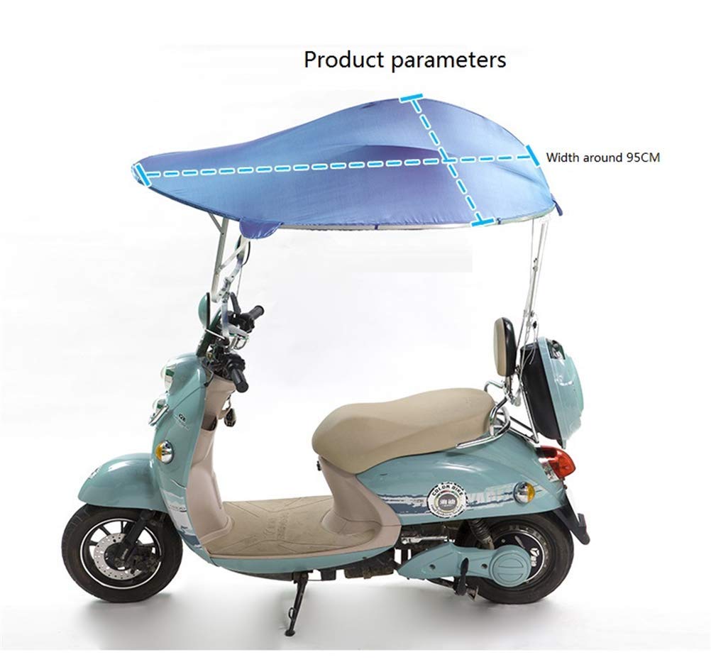Uniwersalna osłona przeciwsłoneczna do motocykla elektrycznego, rower elektryczny parasol słoneczny składany cień wodoodporny pokrowiec przeciwdeszczowy do uniwersalnego motocykla