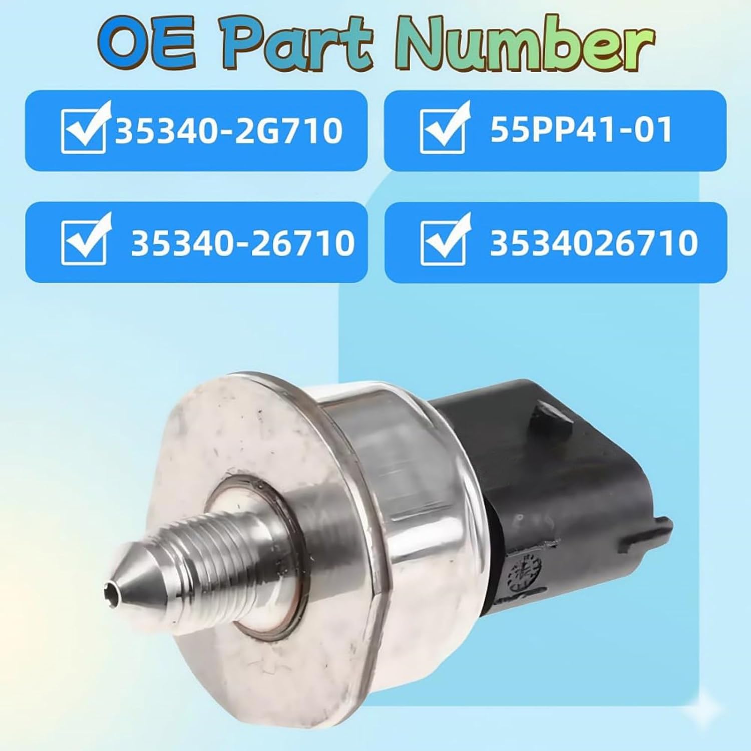 Fuel Rail Pressure Switch Sensor 35340-2G710 Suitable for Hyundai Santa Fe 2013-2016