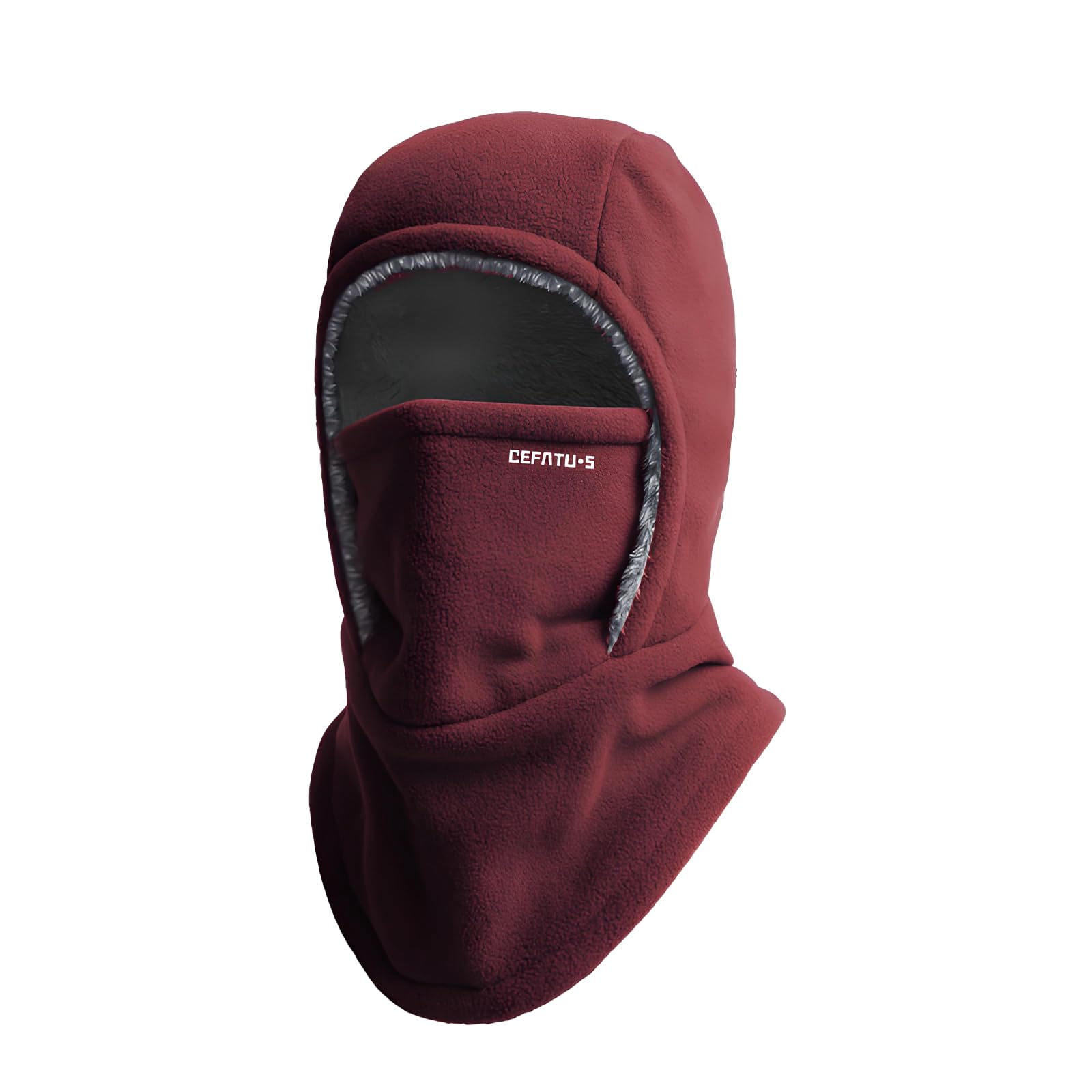 PEAMOO Balaclava Windproof Ski Mask, Fleece Balaclava, Winter Thermal Windproof Motorcycle B-alaclava, Outdoor Sports Face Covers Hat for Men & Women (red)