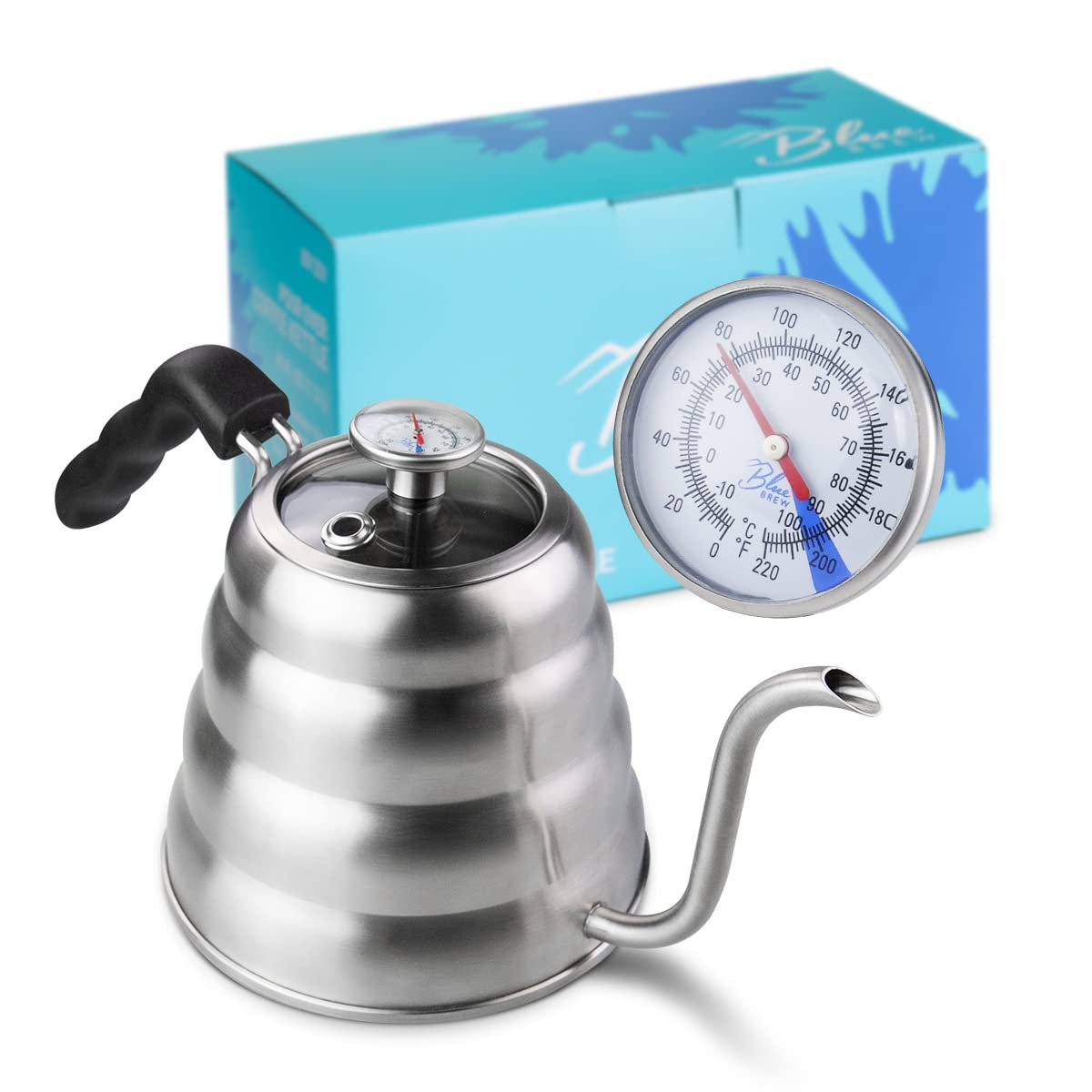 Amazon.com: Blue Brew Gooseneck Kettle Stovetop, Tea Pot with