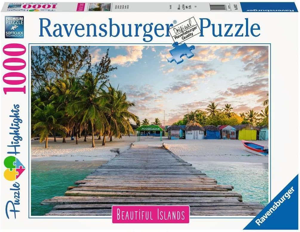 Ravensburger Caribbean Island 1000 Piece Jigsaw Puzzle for Adults & Kids Age 12 Years Up