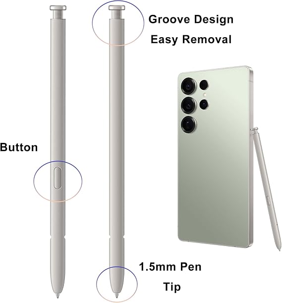 Galaxy S25 Ultra S Pen Replacement for Samsung Galaxy S25 Ultra,Light Gray
