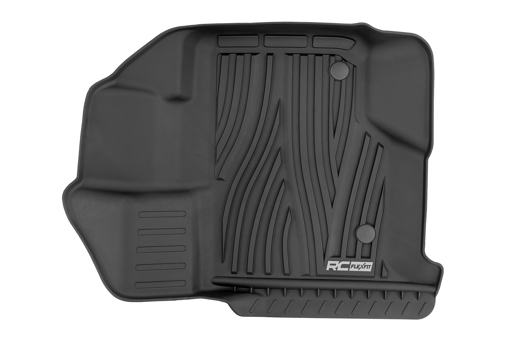 Rough Country Flex-Fit Front Floor Mats for Ford F-150 2015-25 Lightning 2022-25 Raptor 2017-25 Crew Cab - Custom — view 5