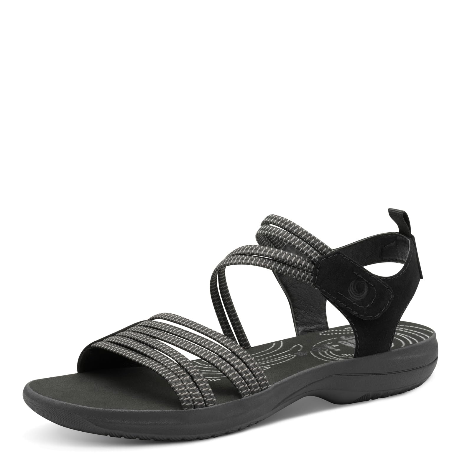 Jana Coshy Damen Sandalen flach mit Klettverschluss Sportlich