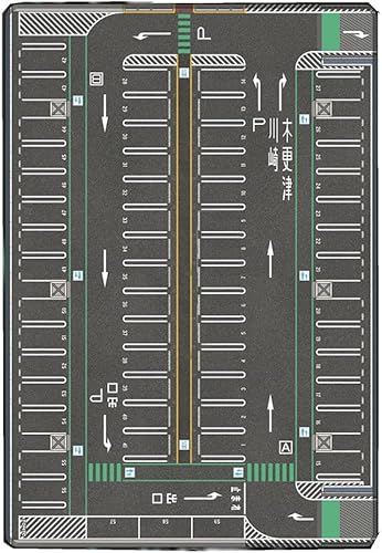TAPDRA Alfombrilla de estacionamiento de 164, modelo de automóvil, pantalla de escena de vehículo, alfombrilla grande para mouse de juguete de