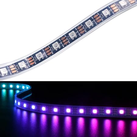 5V WS2812B 5050 LED Streifen Strip RGB Lichtleiste Individuell - Foto 7