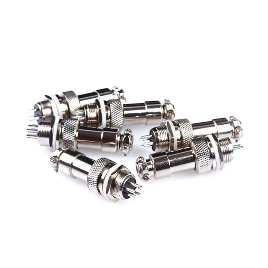アクセサリー P62 5 Sets/Kits 4 PIN 12mm GX12-4 Screw Aviation Connector Plug