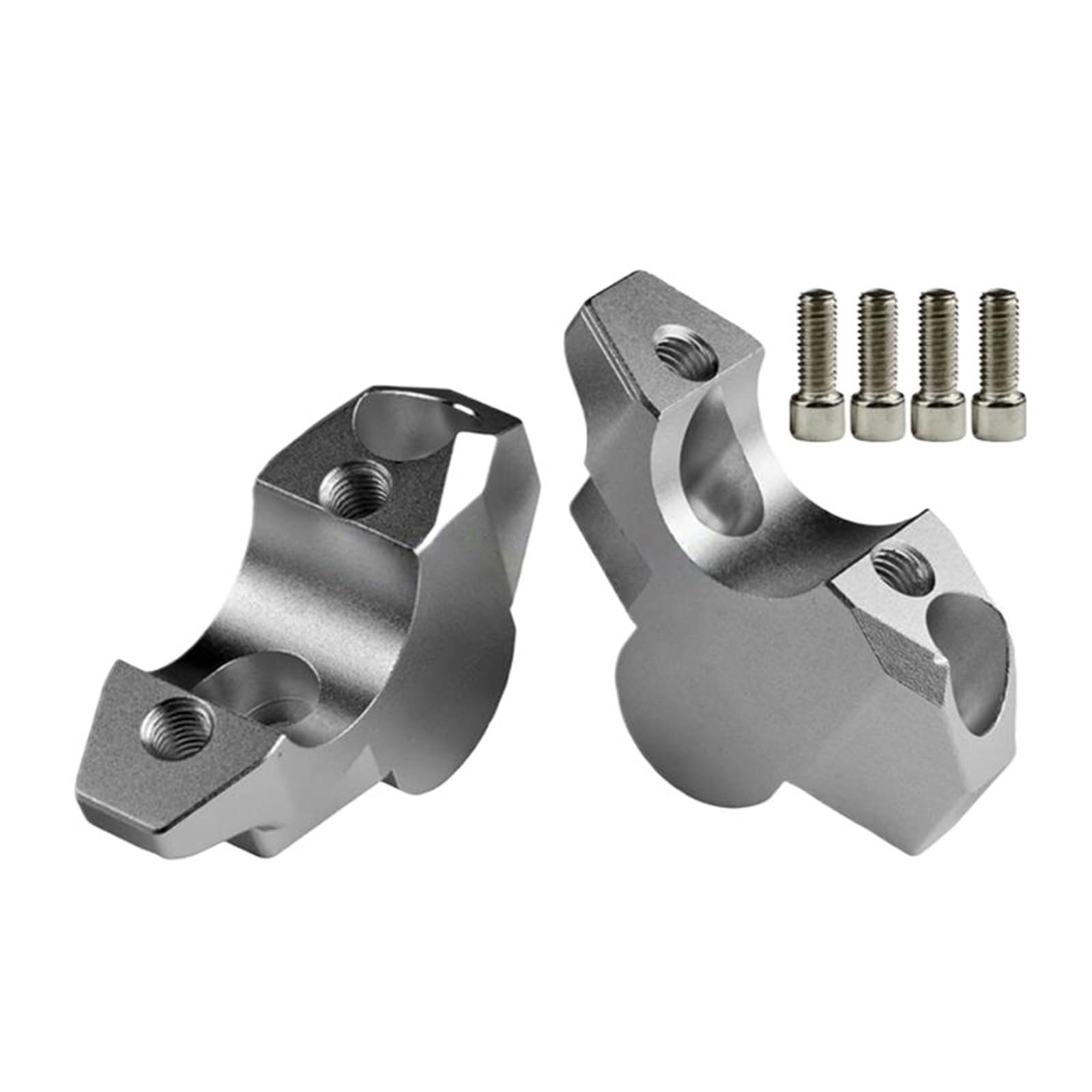 KWEZ Motorcycle Handlebar Risers Extend Adapter Fit For 150/160 Height Enhancer(Silver)