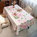 Mantel rústico Resistente al Agua Mantel Rectangular Cubierta de Mesa de Centro Fiesta decoración de Boda Mantel EE4 140x240cm