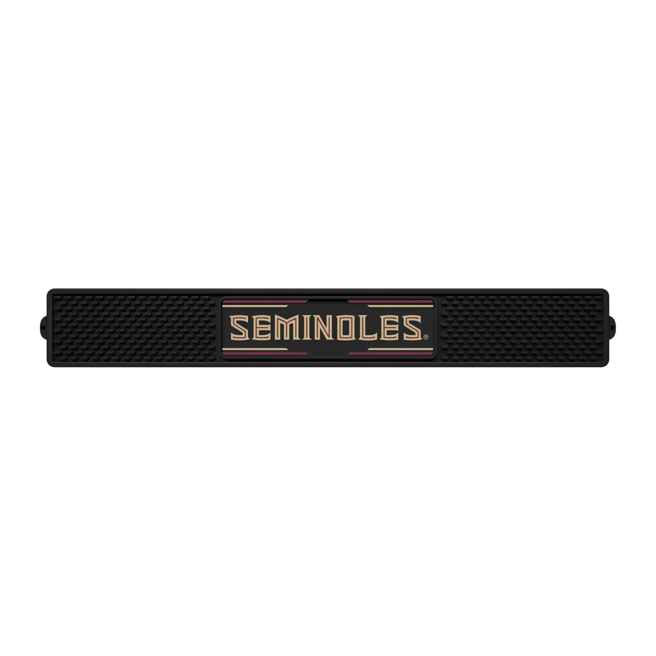 FANMATS NCAA Florida State University Seminoles Vinyl Drink Mat, black, 3.25