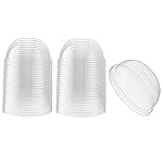 ELEGANT DISPOSABLES [50 Count] Crystal Clear PET Plastic Dome lids With Straw Slot Fits 14, 16, 20, & 24 oz Cups for Iced Coffee, Milkshake, Slurpee, Ice cream, Razzle, Slush, Smoothy, Party\'s,