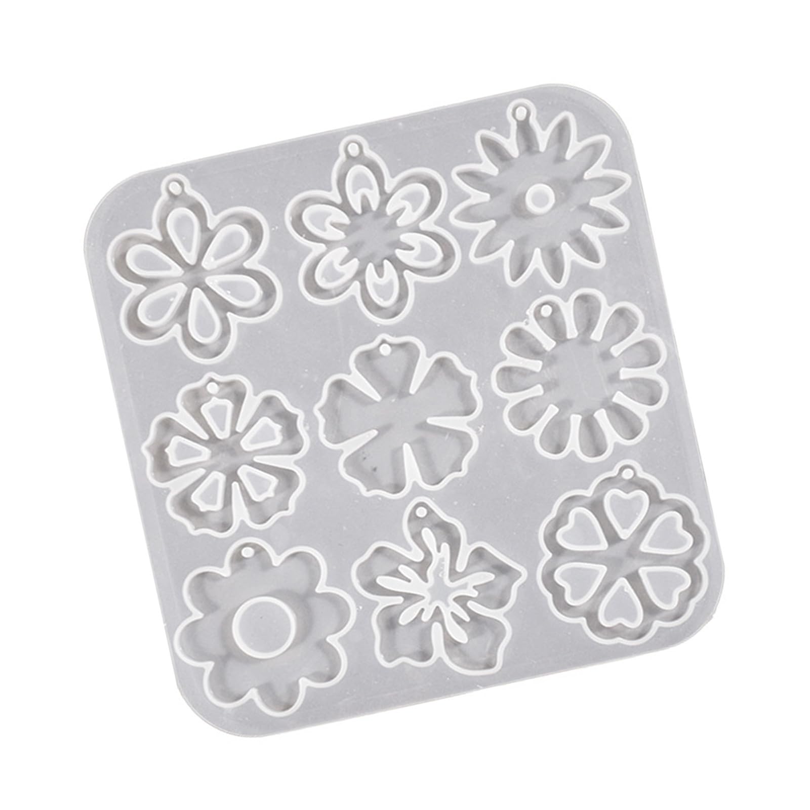 APGLSXY Crystal Resin Silicone Molds Set with Rose Petal Flower Designs for Jewelry Crafting and Accessories Rose Petal Jewelry Mold