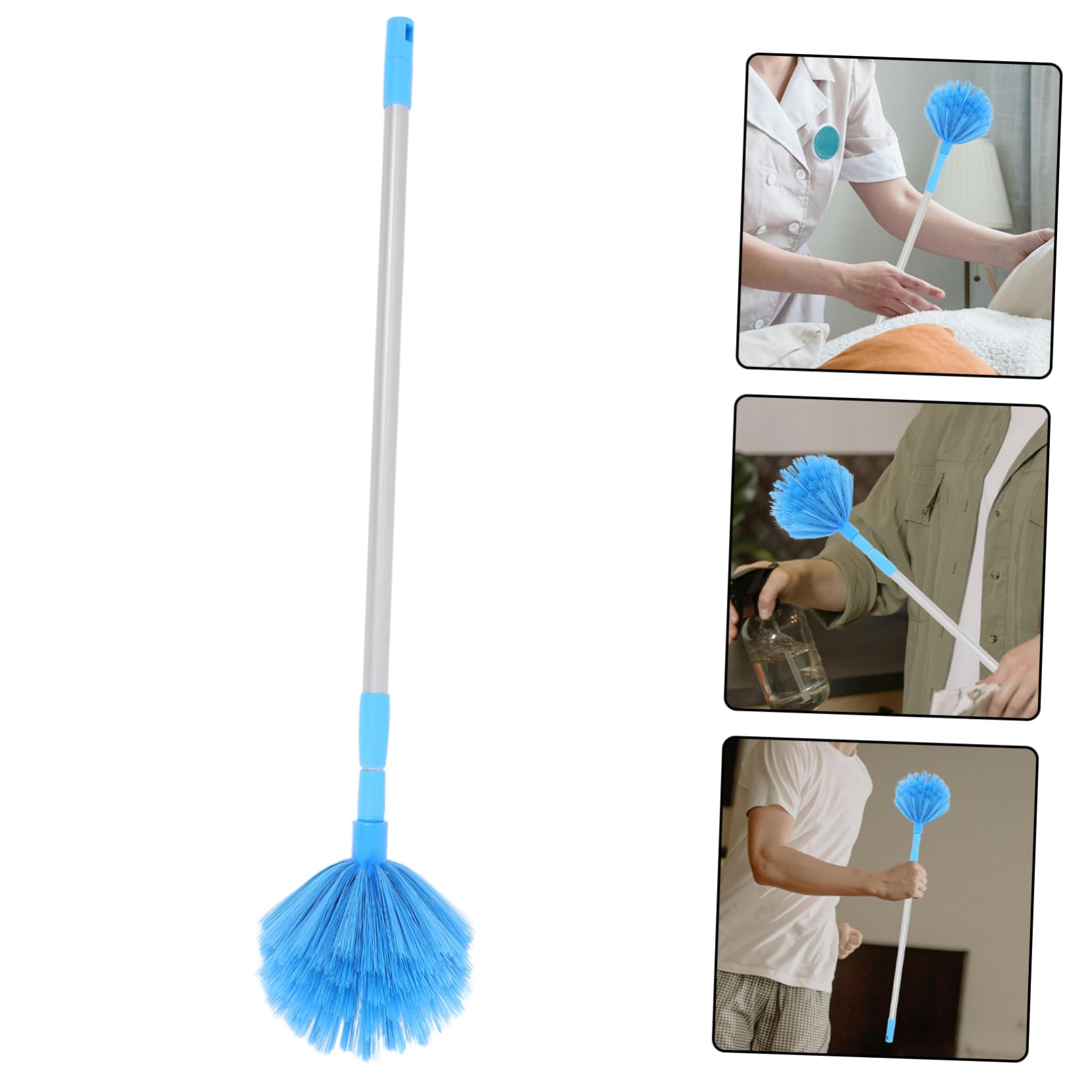 1Juego Plumero Extensible para Techo con Mango Ergonómico Atrapapolvo Ligero para y Limpieza de para Ventiladores y Lámparas