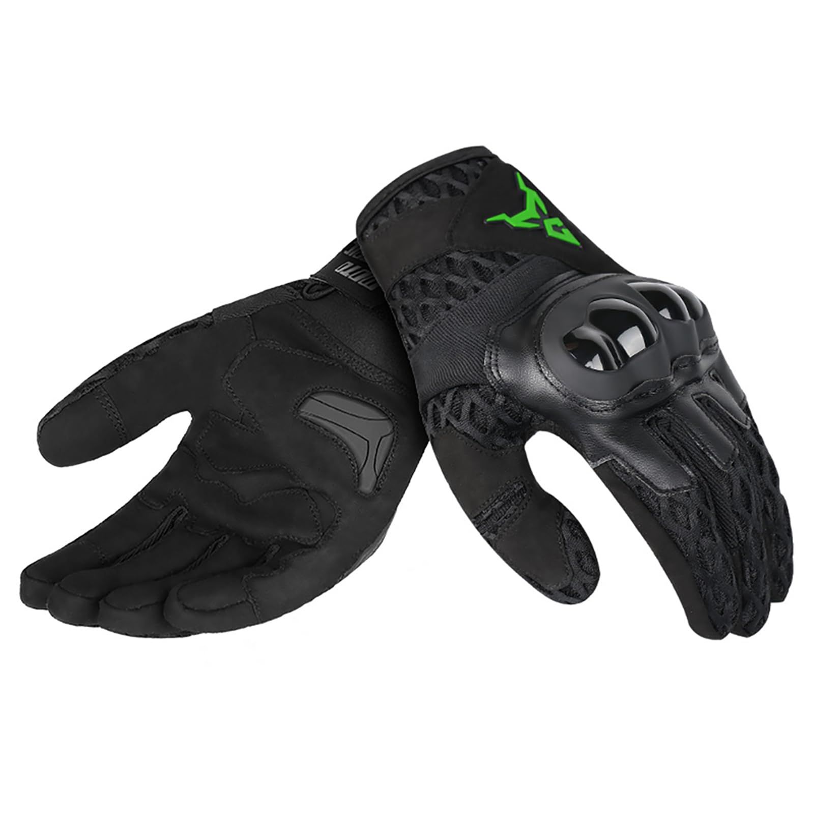 MOTOCENTRIC Retro Motorcycle Gloves Summer Breathable Protective Motorbike Riding Gloves Touchscreen Non-Slip Shockproof for Men Women