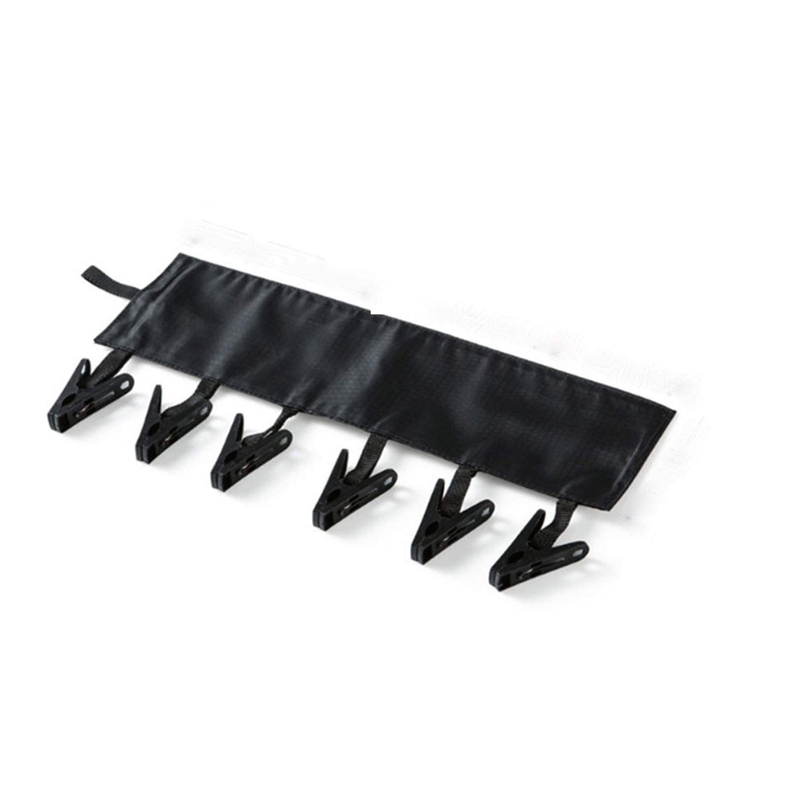 Étendoir à linge pliable multifonction avec pinces de suspension intégrées - 8