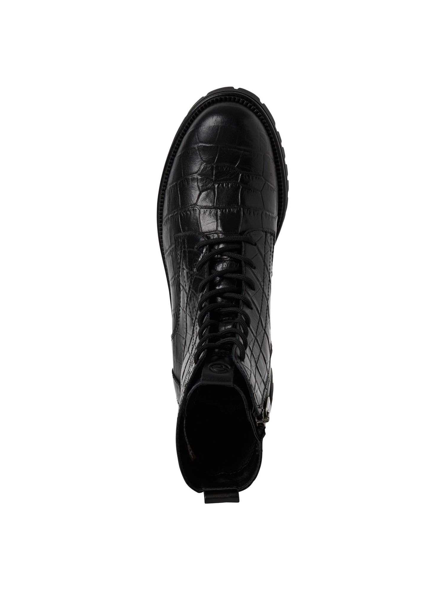 Tamaris Kobiety Tamaris Damen Lace Boot Flat 1-25402-43Buty za kostkę
