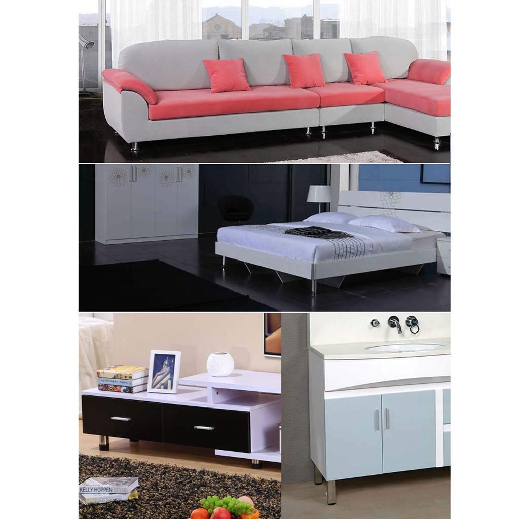 Gambe del Tavolo Piedini per mobili Hardware per Piedi Mobili per TV Piedini per divani Piedini per Piedini per mobili Accessori per mobili Piedini per Letti Confezione da 4, Multi