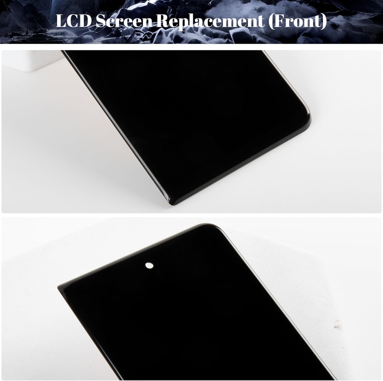 TFT Ersatzbildschirm für Samsung Galaxy Z Fold 3 5G Display für Samsung Fold 3 5G SM-F926B Digitizer Touchscreen Montage Reparatursets (kein Rahmen, Schwarz)