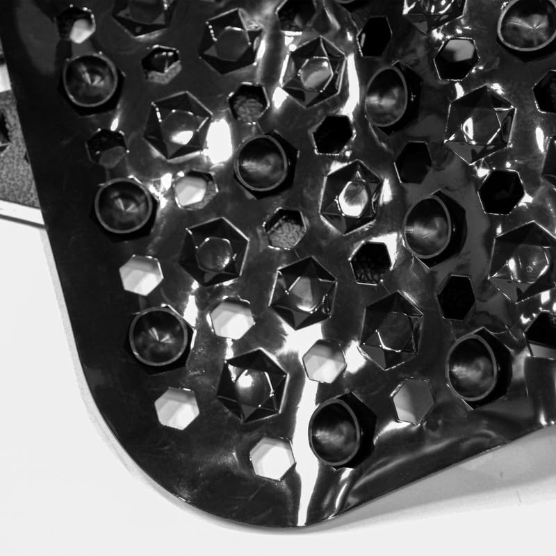 Diamond Shower Bath Mats - Washable Non Slip Anti Mould Rubber Bathmat With Suction Cups For Bathtub