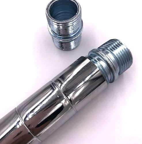 Miniatura 4 de DOITOOL 4 conectores de estante de metal de 1.000 in de diámetro para estante de alambre grueso, estante de doble cabezal de reemplazo de tuerca de