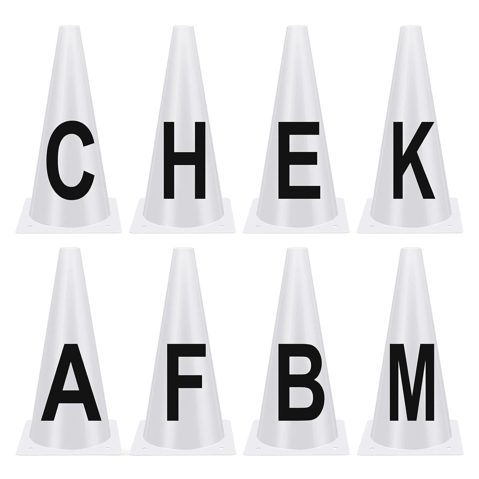 Dressur-Buchstabe – 23 x 14 cm großer Dressur-Marker, multifunktional einsetzbar Stapelbare Sport-Trainingshütchen mit Leichtigkeit, große Buchstabenmarkierung für Reitveranstaltungen, die Reiter währ