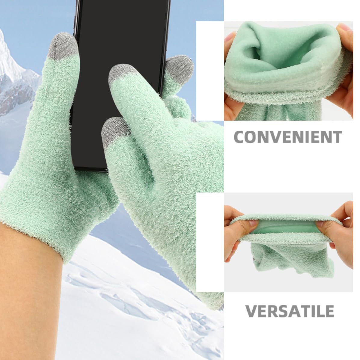 UKCOCO 2 Paar Feuchtigkeitsspendende Handschuhe mit Touchscreen Funktion aus Spandex Widerstandsfähig gegen Abnutzung und Verformung für Outdoor Aktivitäten und Sport