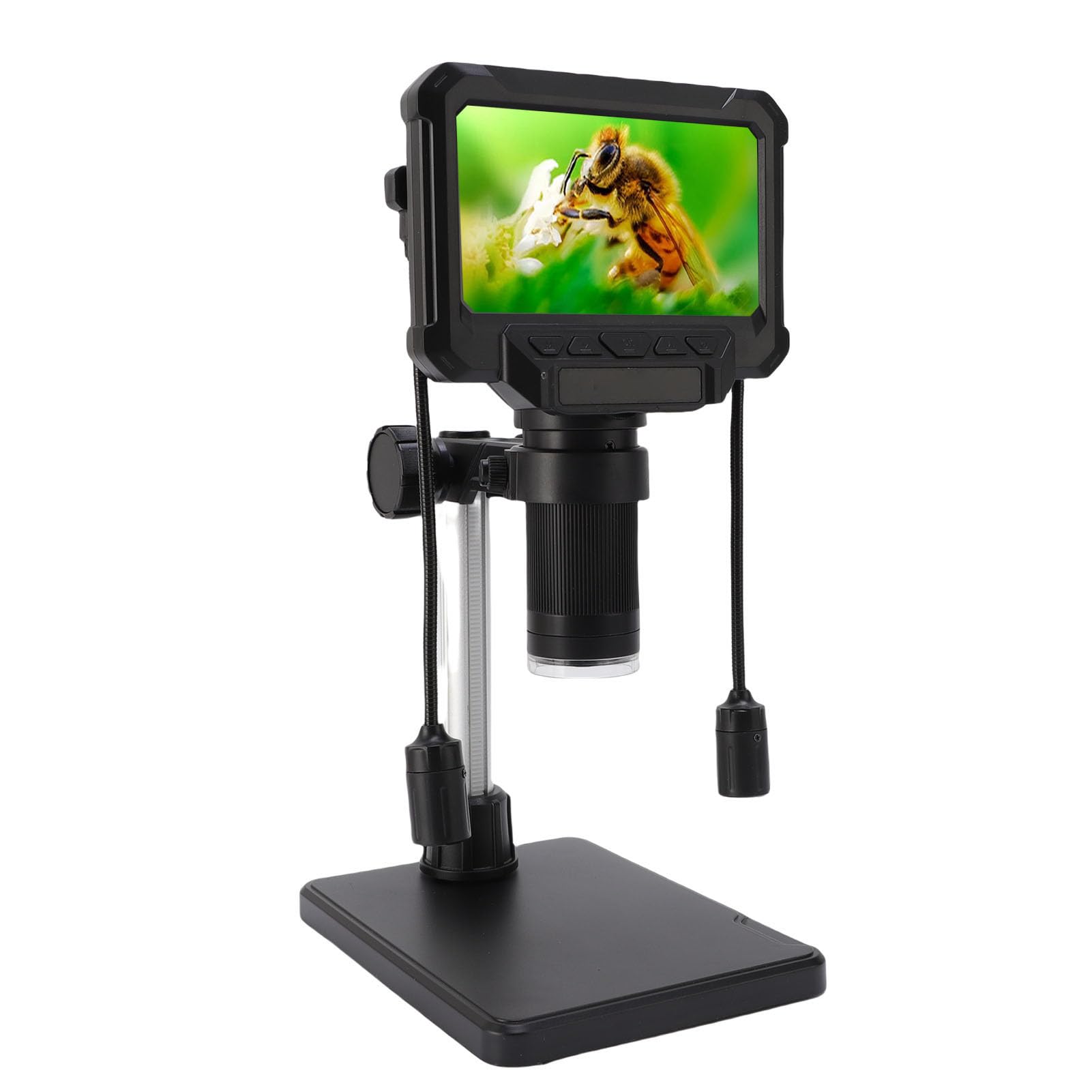 Zunate Microscopio Digitale Portatile Telecamera per Ispezione Monete con Luce LED Regolabile da 4,3 Pollici per Utenti