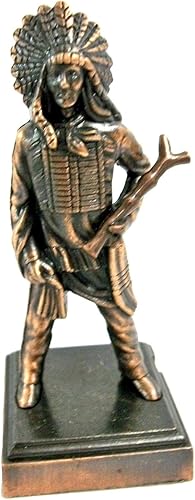Saddle Mountain Souvenir Indian Chief - Sacapuntas coleccionables de metal fundido
