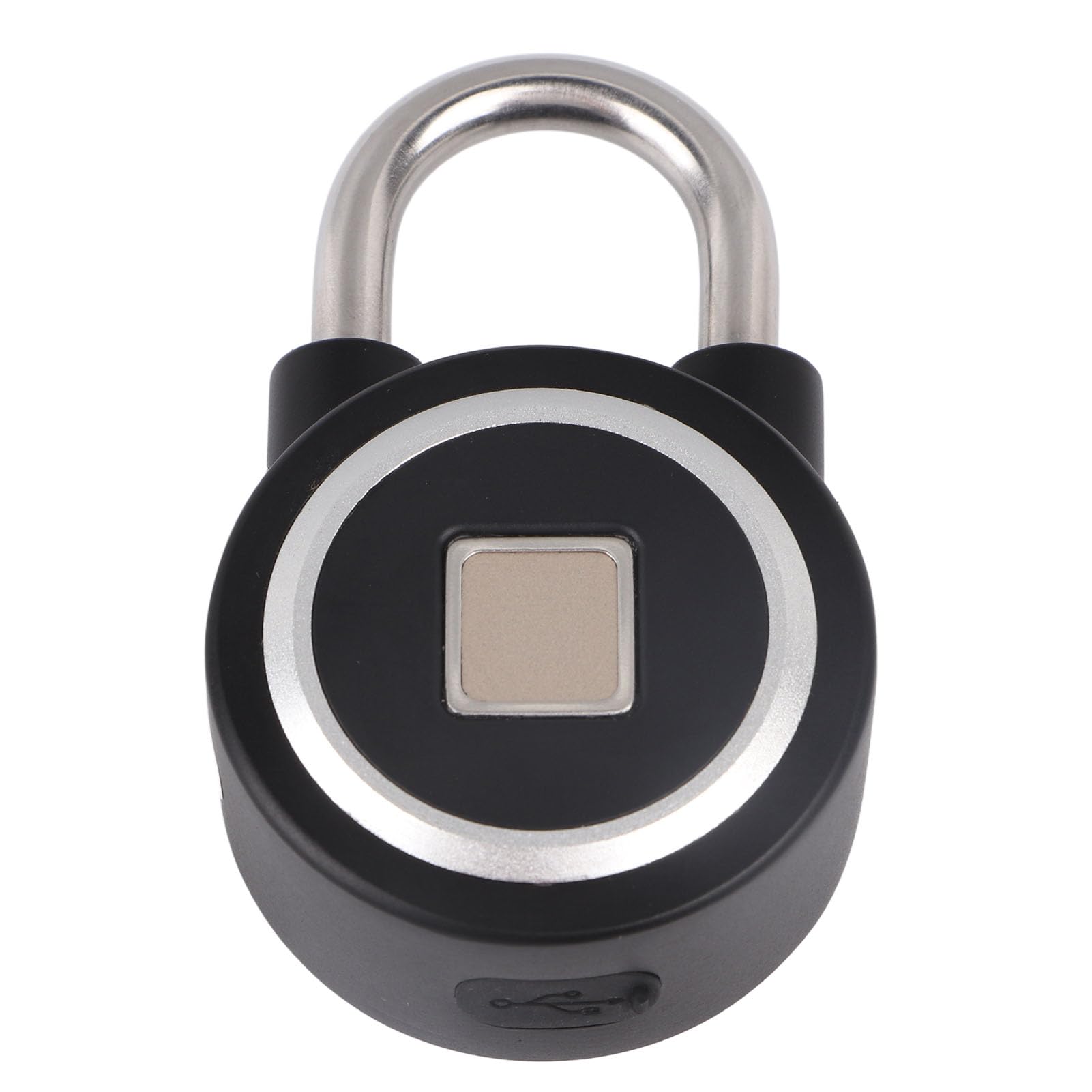 Candado con y Huella Dactilar, Desbloqueo Seguro para Taquilla, Oficina, Gimnasio, Resistente Al Agua IP65 para Control por Aplicación OKLOCK+ (BLACK)
