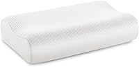 Dream Serenity Contour Memory Foam Pillow - Dual 4/5" Height for Side Back Sleepers, Cooling Plush Support