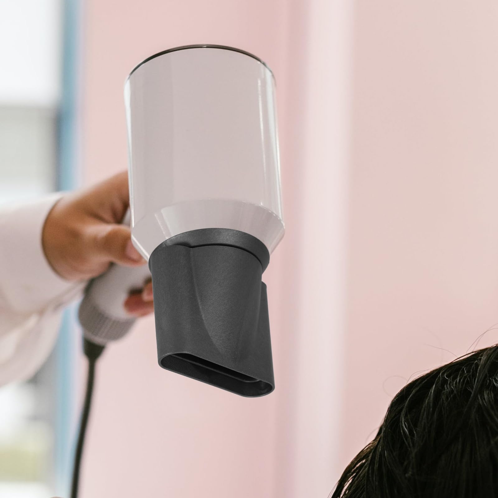Boquilla Concentradora para Secador de Pelo Tamaño Estándar Material Abs Negro Resistente al Calor para Cuidado Profesional y Uso Doméstico
