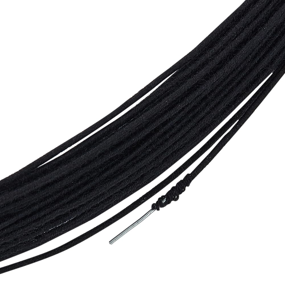 Photo 1 of BENECREAT Cotton Covered Millinery Wire, Black, 21.8 Yards