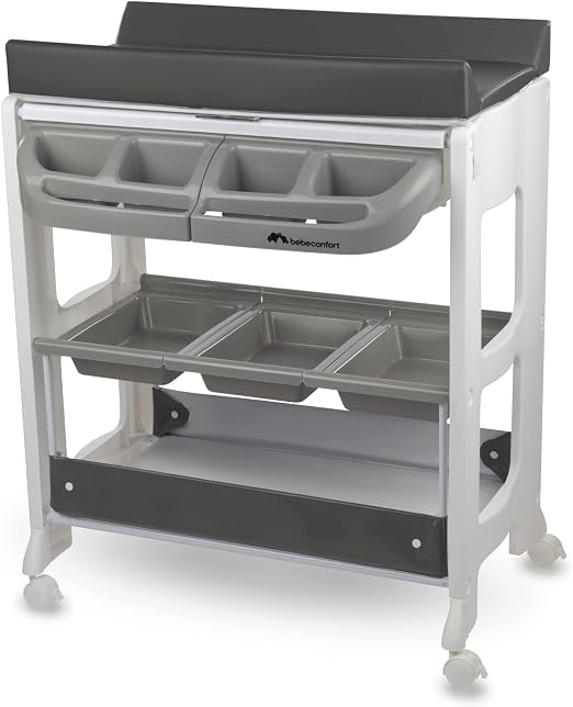 Bebeconfort Meuble à Langer et Baignoire sur Roulettes Dolphy