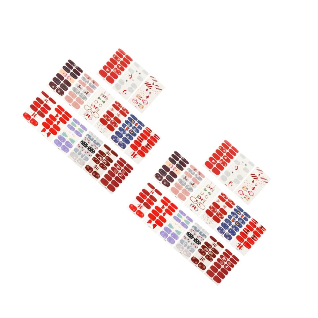 Healvian 30fogli Adesivi Per Unghie Natalizi Decorazioni Per Manicure Facile Applicazione Adesivi Per Nail Art Copertura Per e Speciali