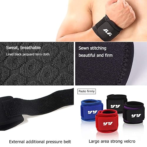 Miniatura 3 de Muñequera para quiste ganglionar, artritis, túnel carpiano, soporte de muñeca transpirable para deportefitness, para mano izquierda y derecha,