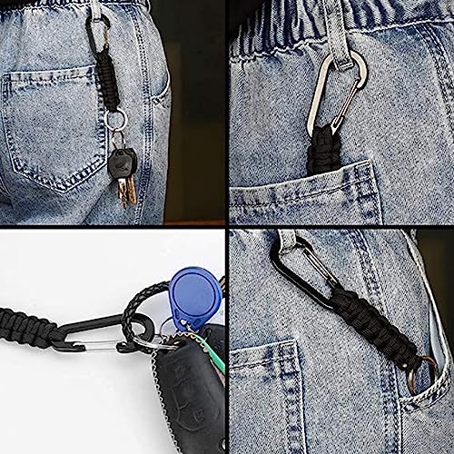 PLABBDPL 4 Pezzi Portachiavi Paracord con