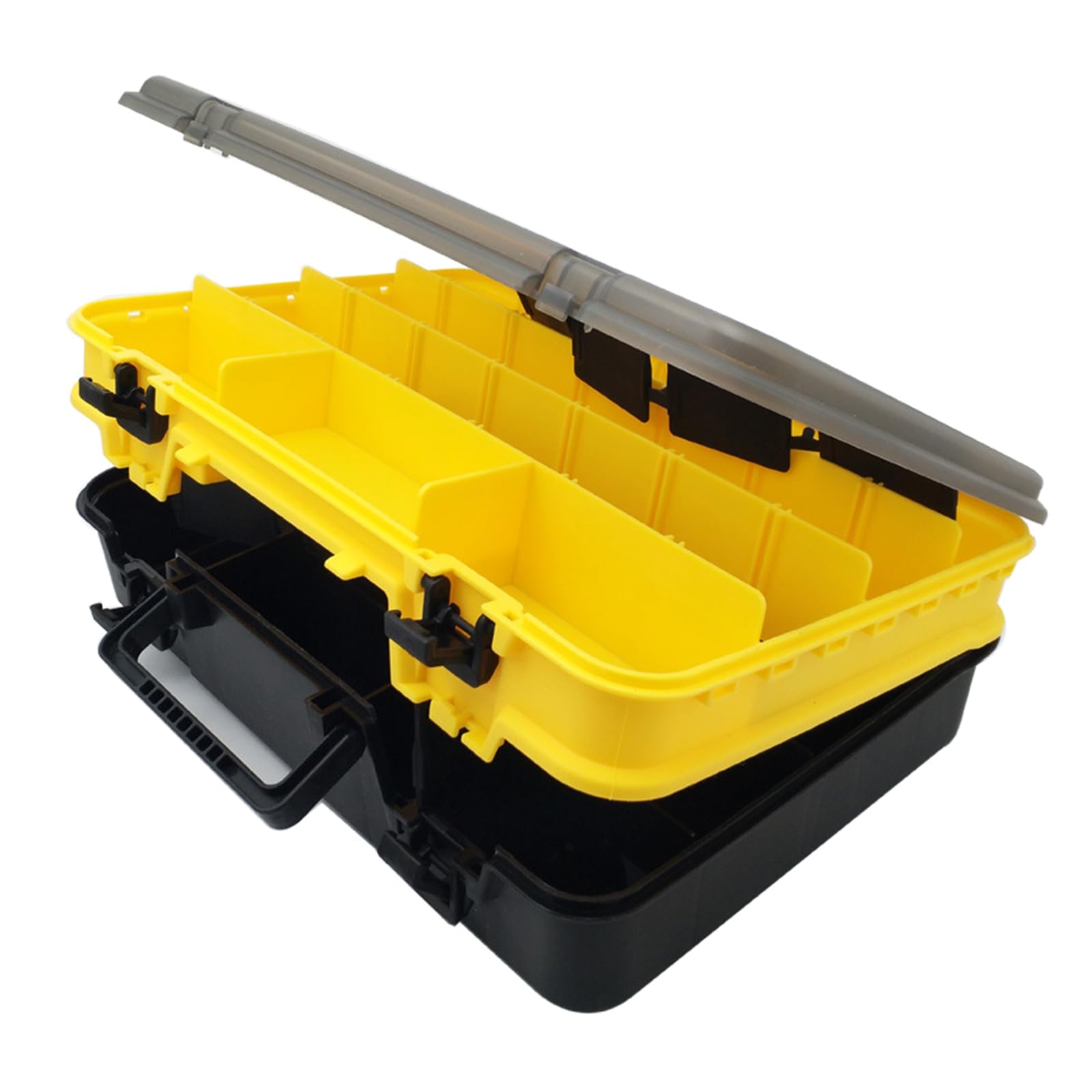 Scatola per Attrezzatura Organizzatori Impermeabili per Attrezzi da Attrezzatura Protezioni solari Scatola per Esche da Pesca con divisori regolati Organizzatori per Attrezzatura da Pesca