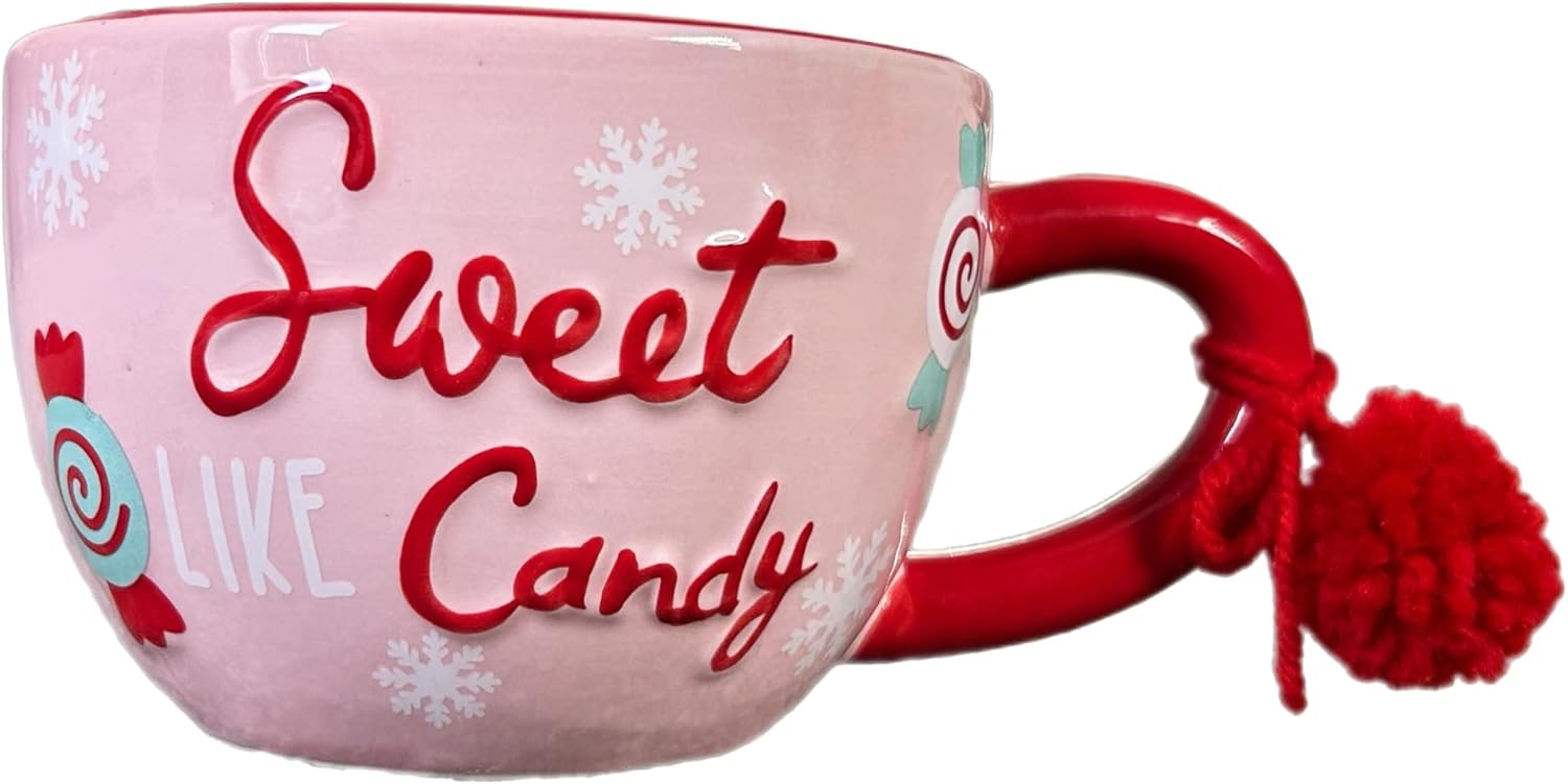 eBoutik Festive Christmas Cup Tea, Coffee or Hot Chocolate Rounded