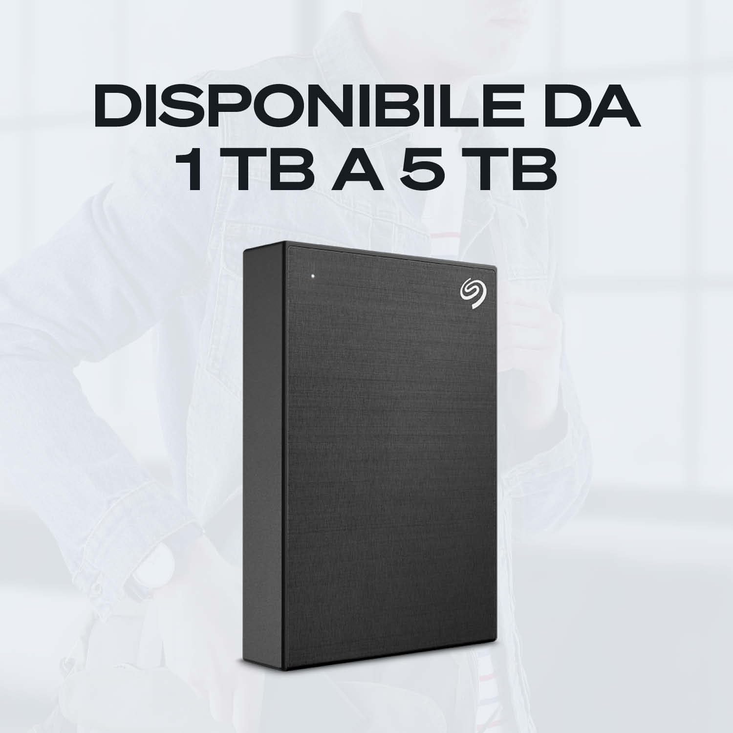 Seagate One Touch 2TB, Hard disk esterno portatile, USB 3.0, 6 Mesi e Mylio Photos & Dropbox, Data Rescue Service (STKY2000404)