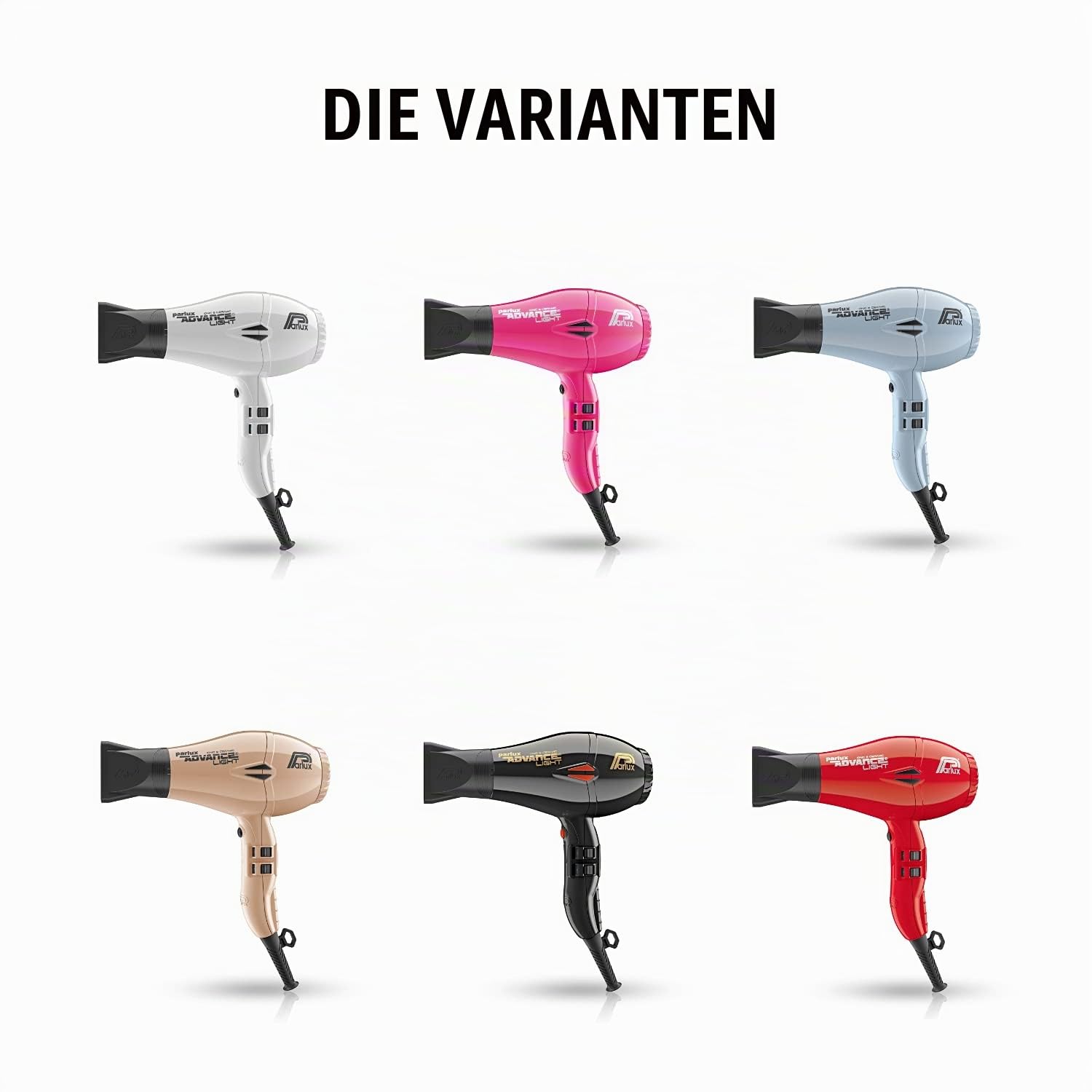 Parlux Profi-Ionen-Haartrockner Fön Advance Light Ionic & Ceramic, stark (2200 Watt), leicht und kompakt, für alle Styles und Haar-Typen, pink
