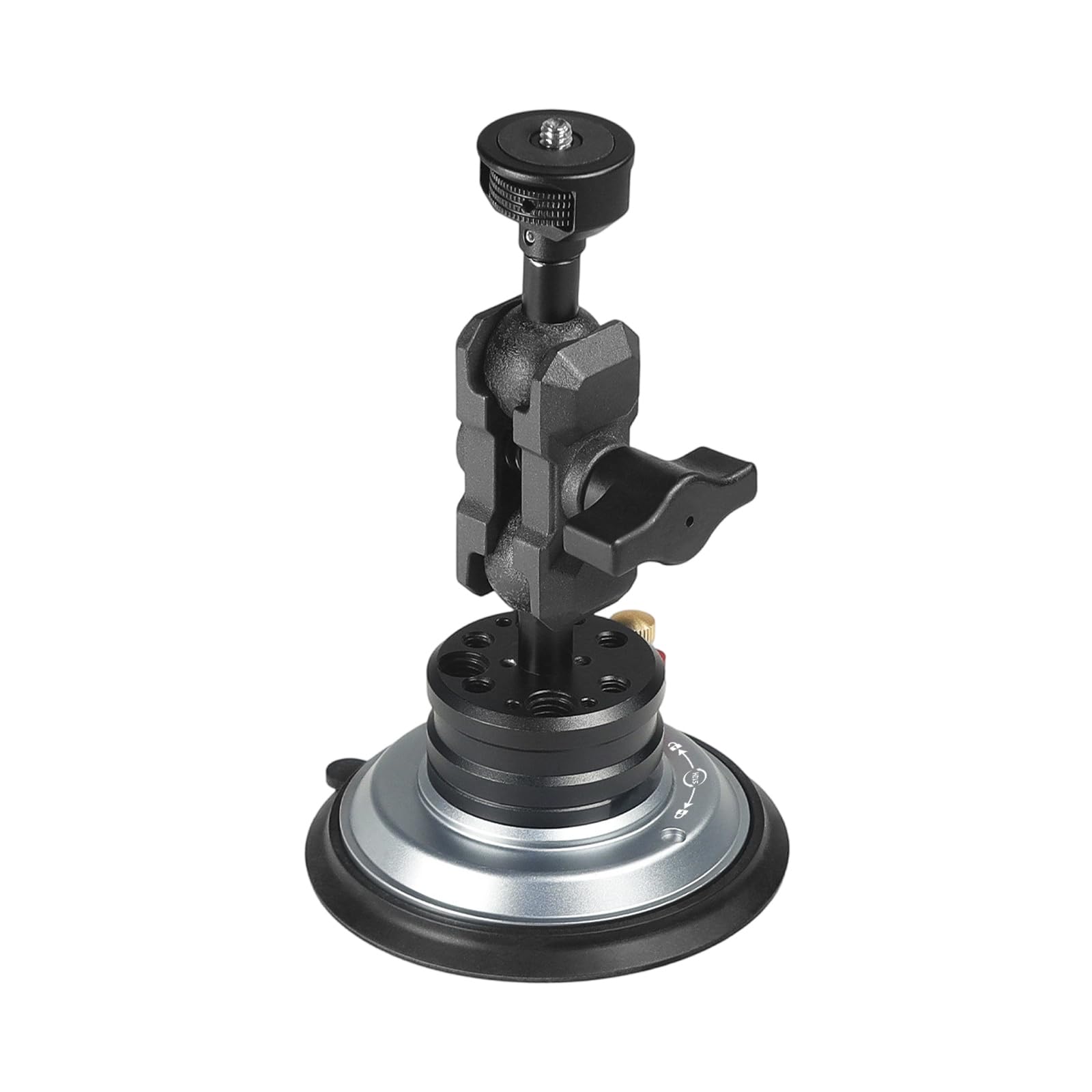 Soporte de aleación de instalación rápida para cámara de coche con rotación de 360 grados y fuerte succión para estabilidad en vehículos, soporte de cámara de coche